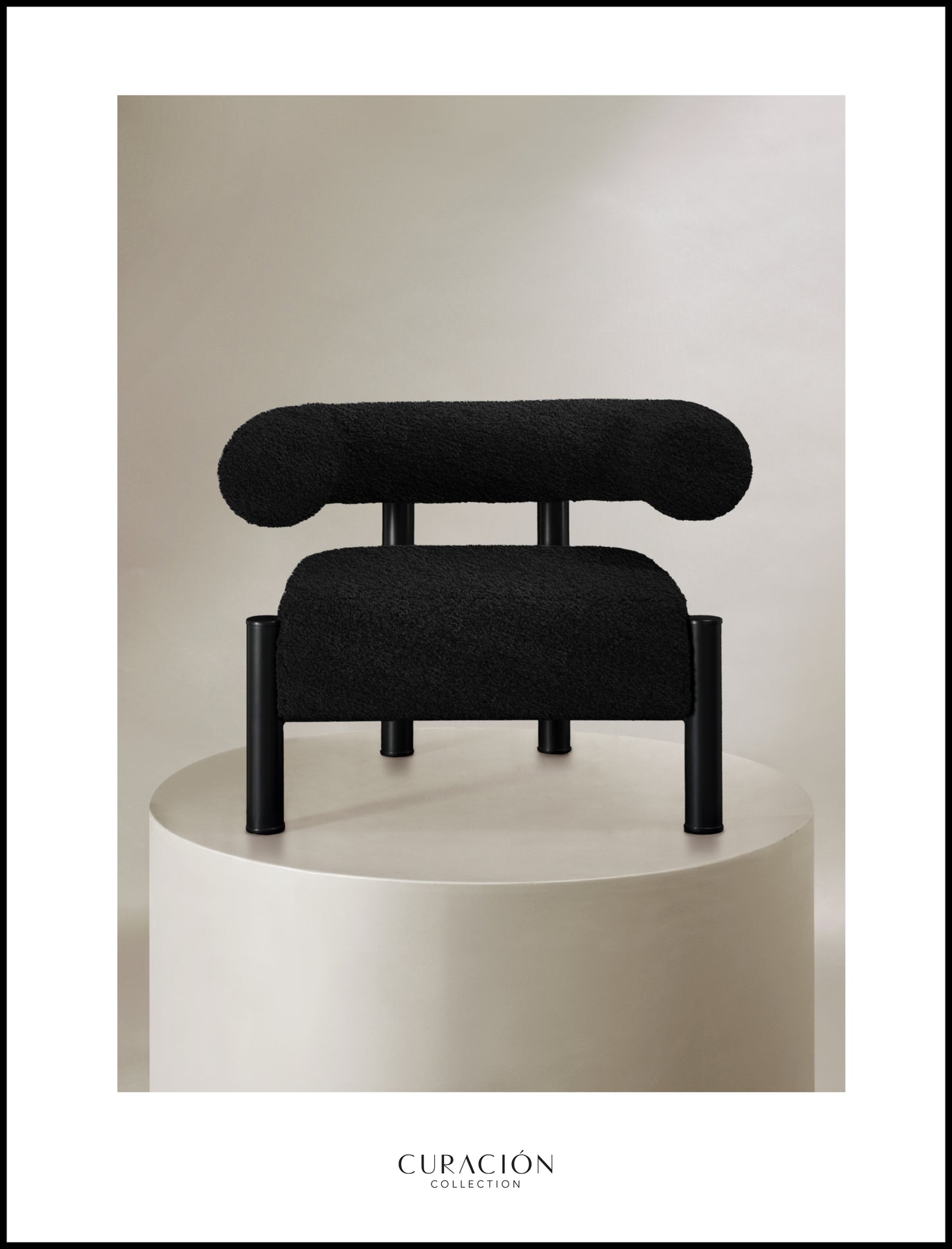 The CASEY occasional chair in black