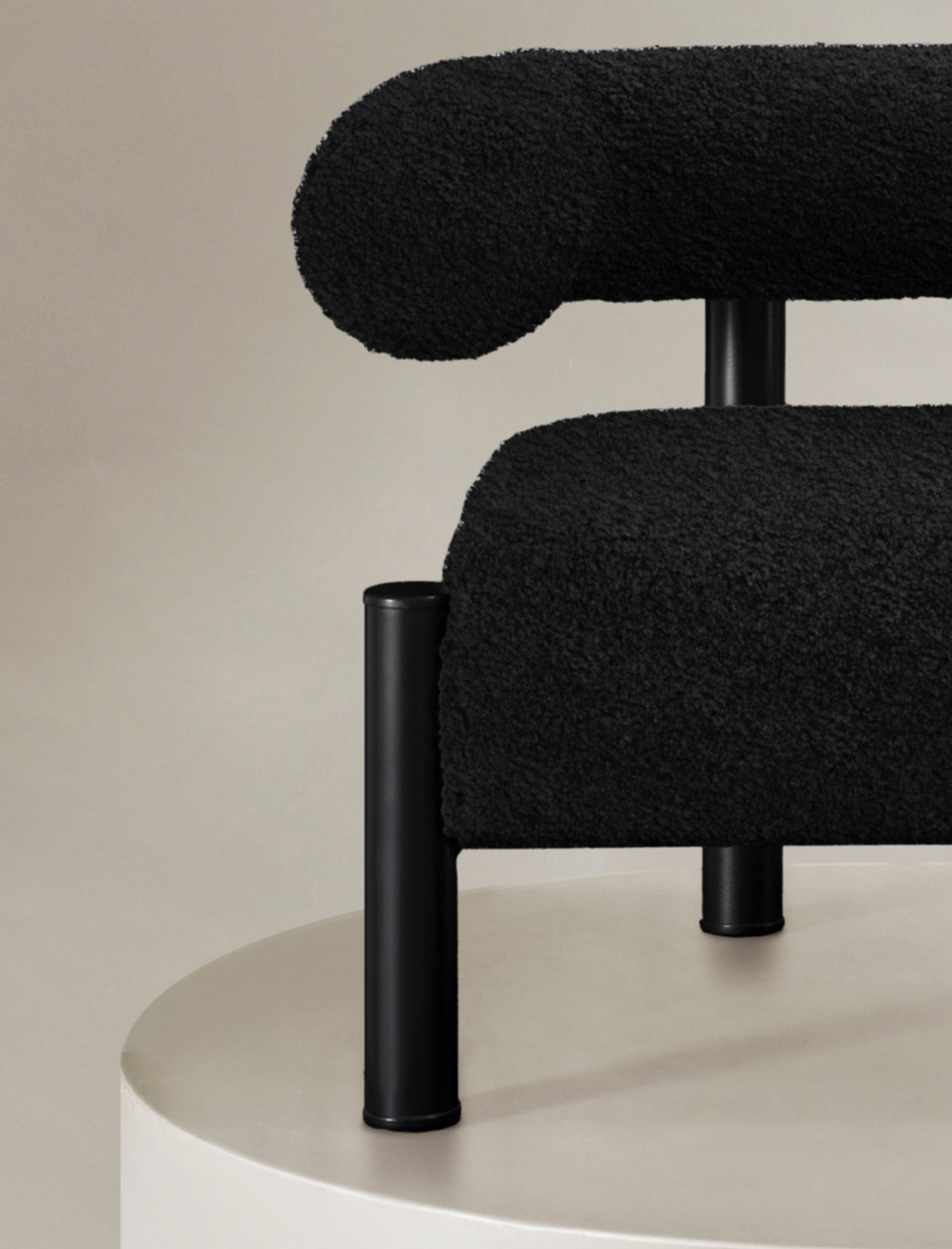 The CASEY occasional chair in black