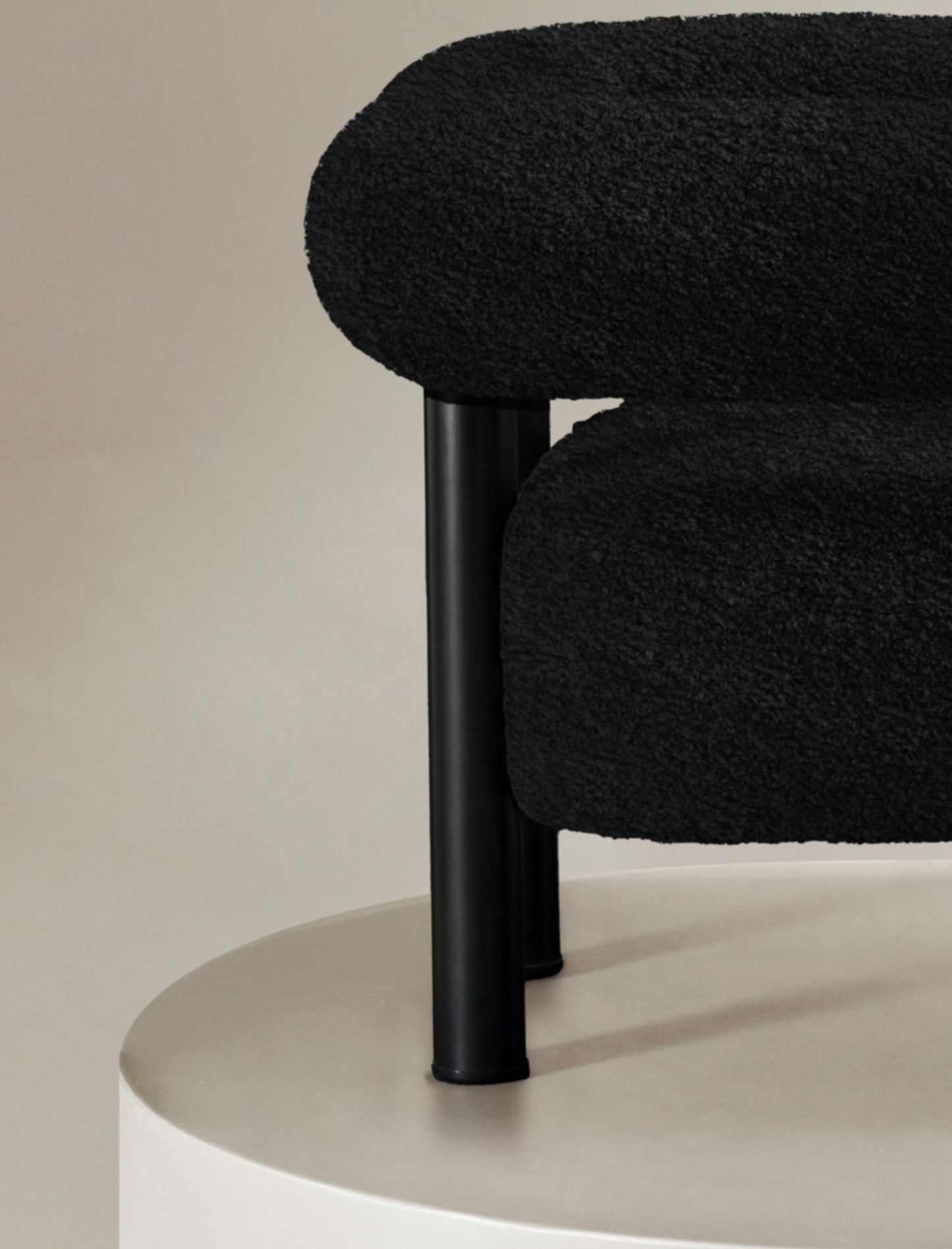 The CASEY occasional chair in black