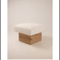 The CLIFTON IN BALANCE OTTOMAN in oak