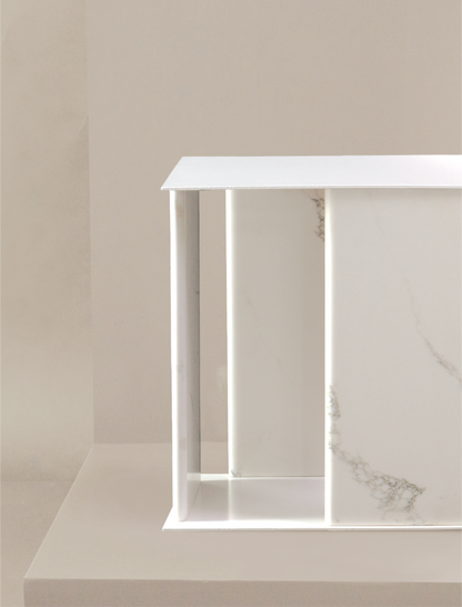 The TONY side table in white