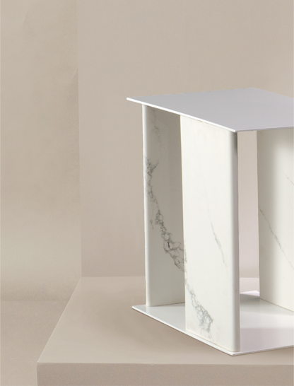 The TONY side table in white